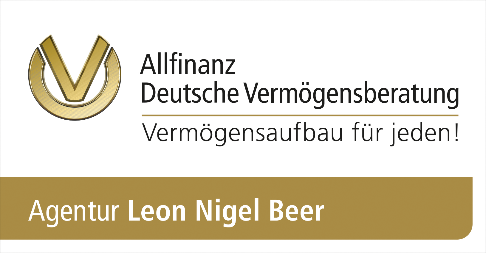 Logo Allfinanz Deutsche Vermögensberatung Agentur Leon Nigel Beer